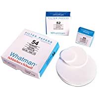 Whatman 1441055 Grade 41 Quantitative Filter Paper- Ash less- 0.007%- circle- 55 mm (Pack of 100)